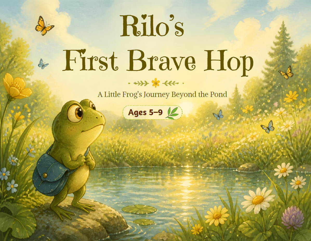 Rilo’s First Brave Hop – A Little Frog’s Journey Beyond the Pond cover